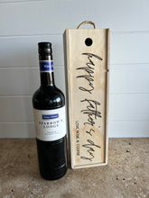 Load image into Gallery viewer, Happy Father&#39;s Day Wooden Wine Gift Box
