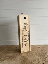 Load image into Gallery viewer, Wedding Anniversary - Wooden Wine Gift Box
